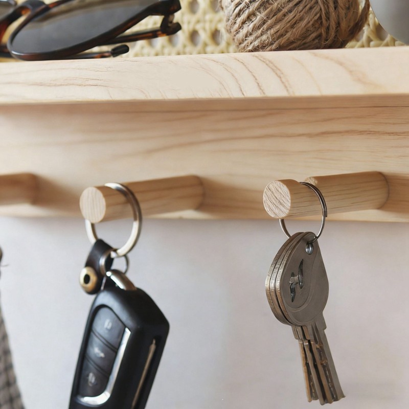 AT05-Woven Key Hook And Magazi - Magazine Holder Rack ulasan dan harga
