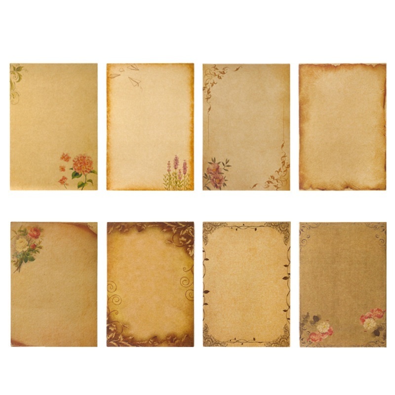 16pcs Vintage Writing Paper Ol - Ink Blotter Paper ulasan dan harga