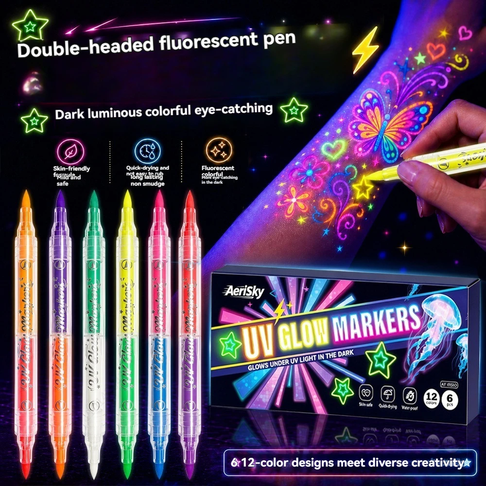 12 Colors Double-ended UV Neon - Copic Marker Sketch ulasan dan harga