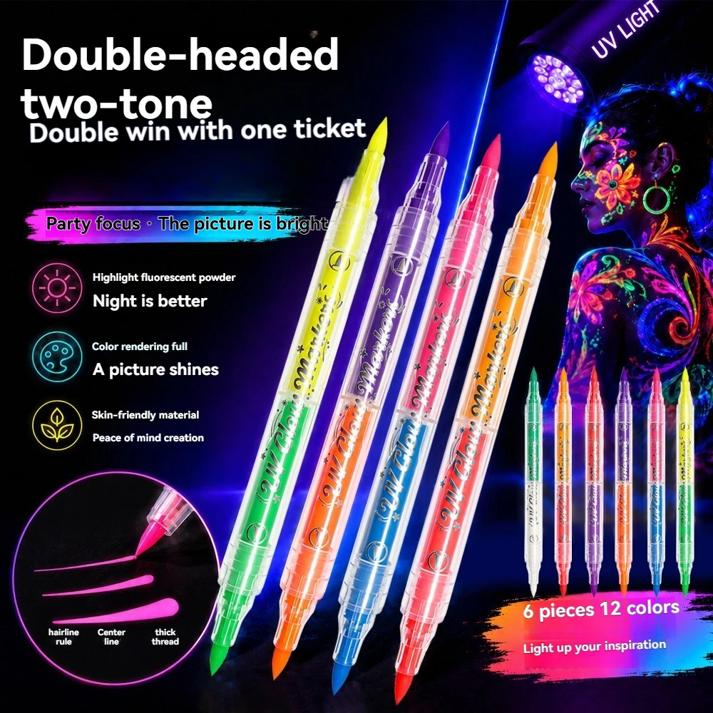 12 Colors Double-ended UV Neon - Copic Marker Sketch ulasan dan harga