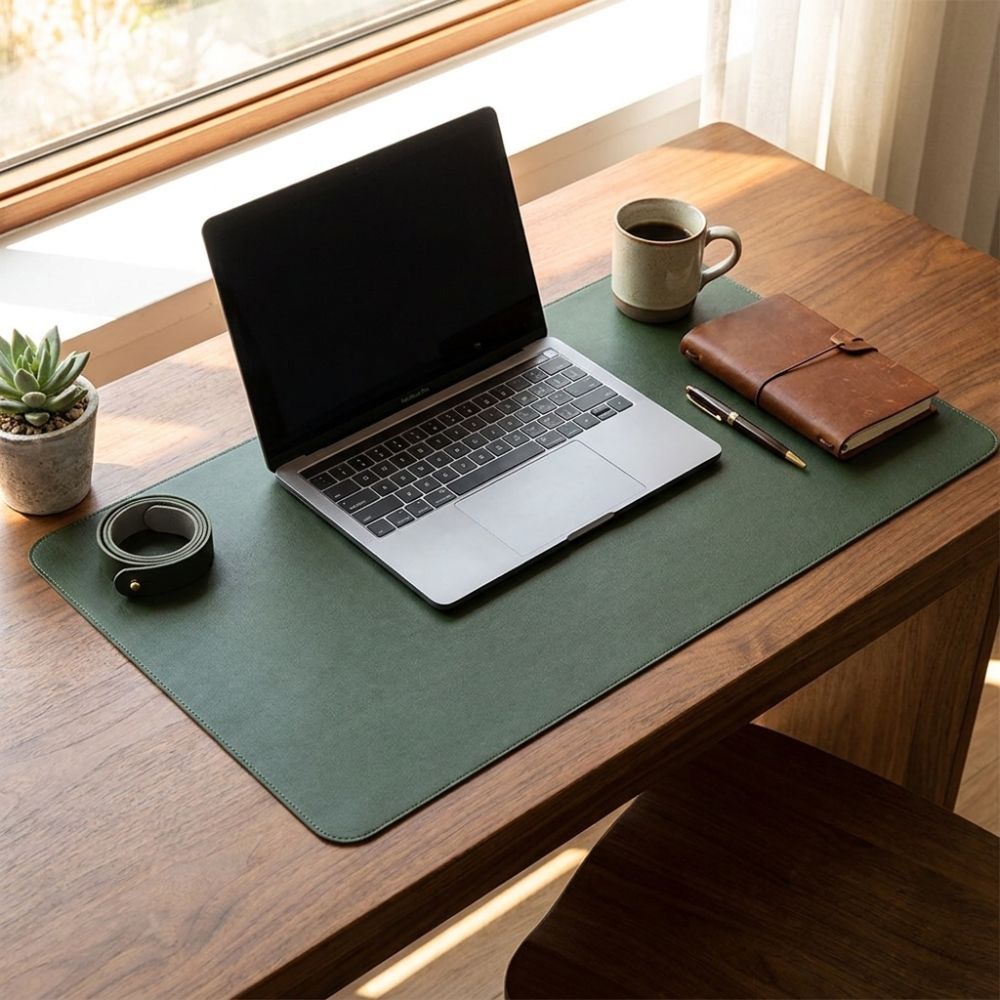 PU Leather Double Side Desk Ma - Leather Desk Pad ulasan dan harga