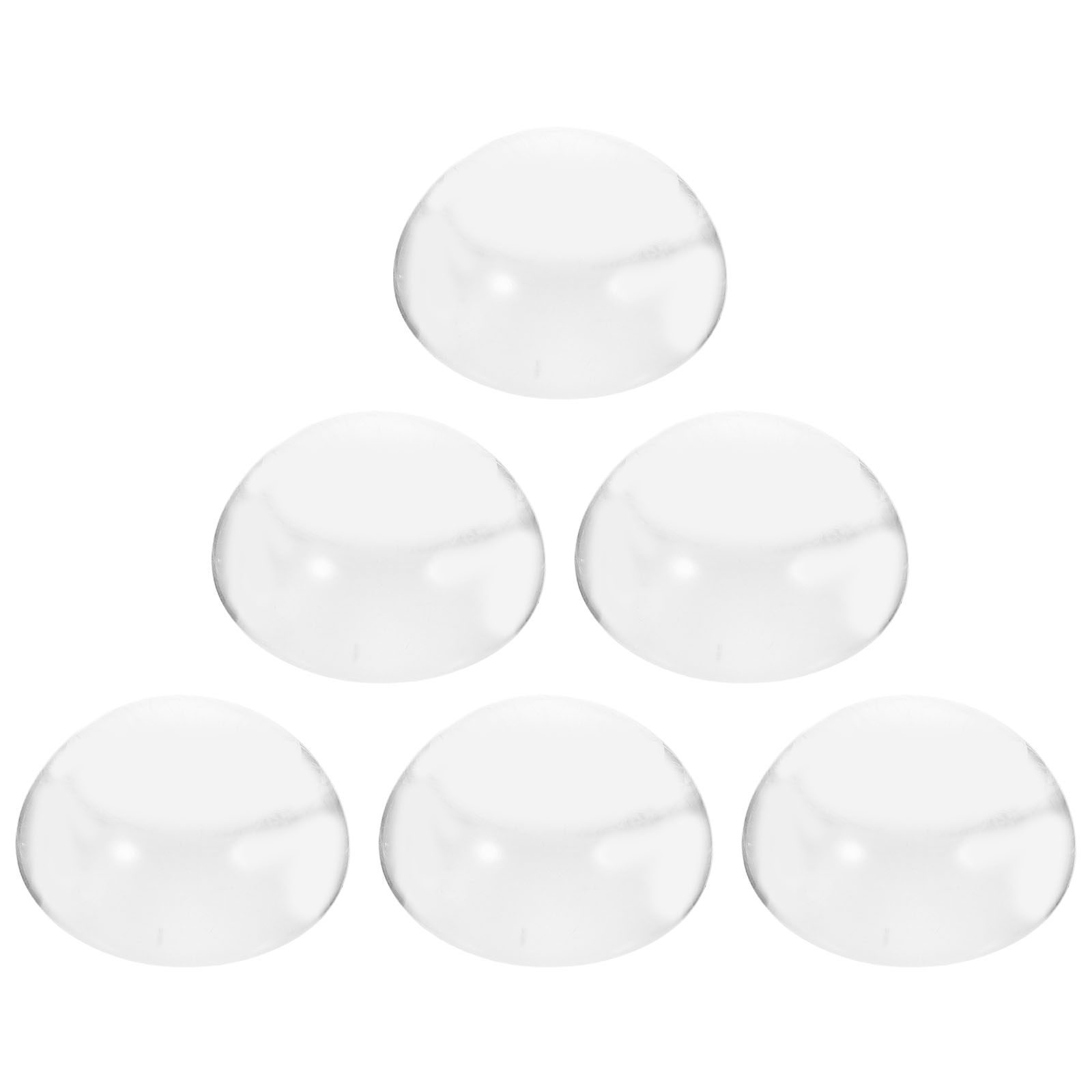 6Pcs Clear Glass Crystal Dome  - Paper Weight Crystal ulasan dan harga